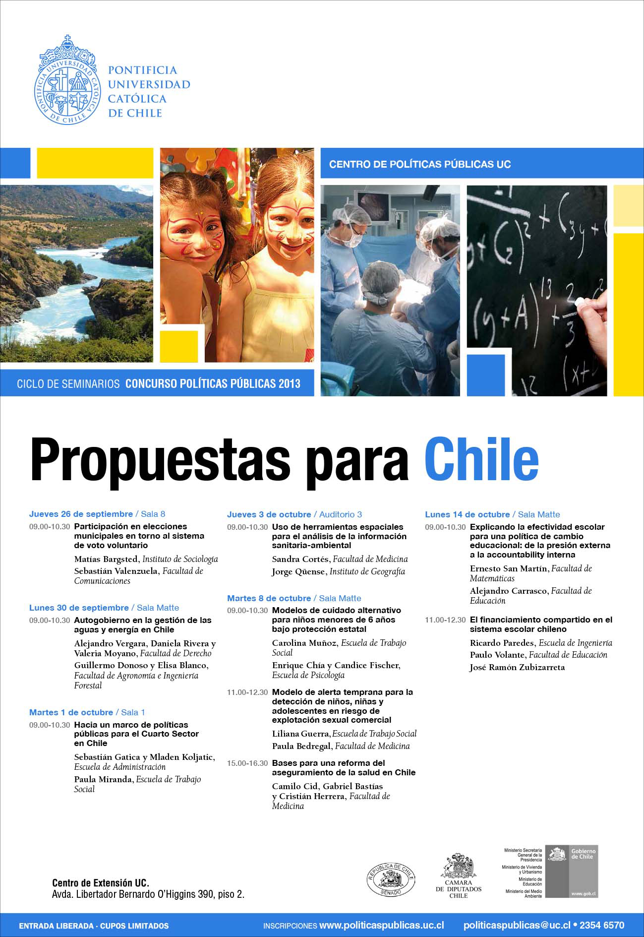 Seminario Propuestas para Chile CPoliticasPublicas DerechoUC Afiche