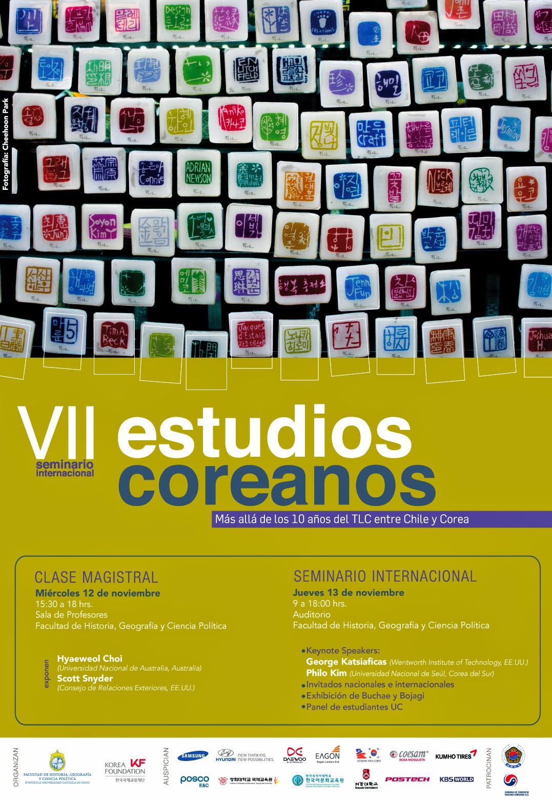 VII Seminario Internacional de Estudios Coreanos 2014-afiche