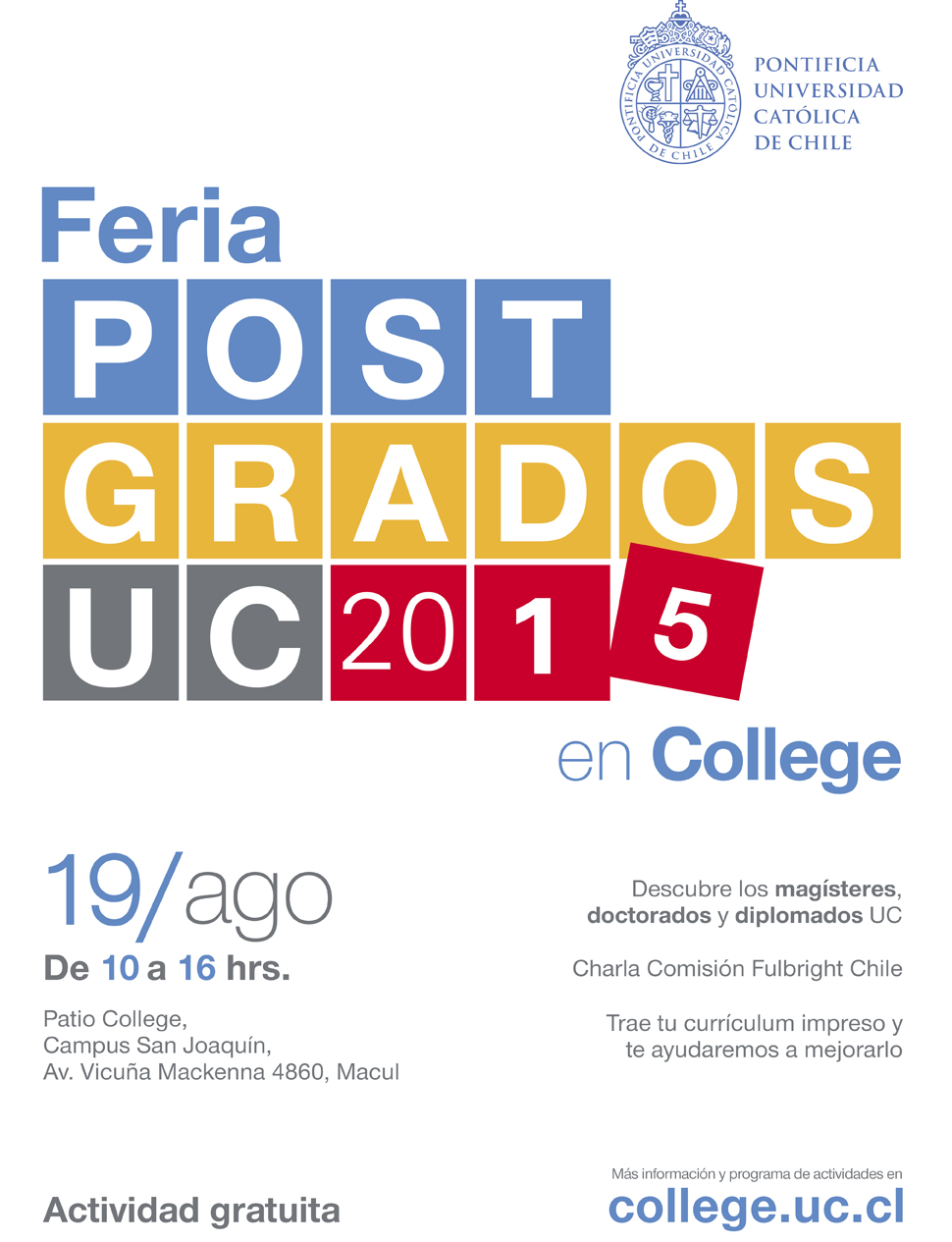Feria Posgrados 2015 - agenda interior