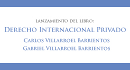 Lanzamiento del libro Derecho Internacional Privado