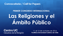 Convocatoria para el I Congreso Internacional: Las religiones y el ámbito público