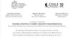 Seminario Dinero, Política y Lobby: Urgente Transparencia