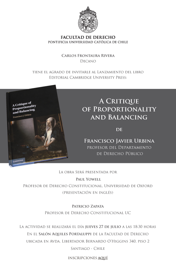 Lanzamiento libro 'A Critique of Proportionality and Balancing' 