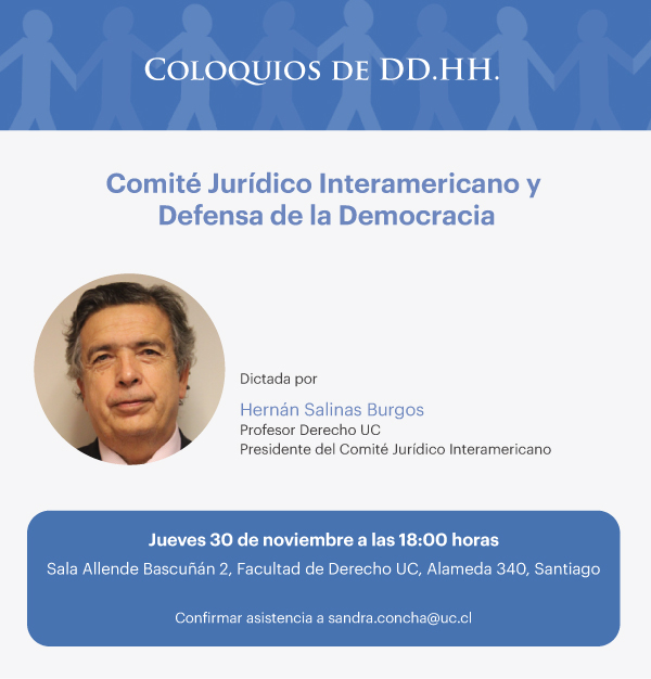 Coloquios de DD.HH.: Comité Jurídico Interamericano y defensa de la democracia 