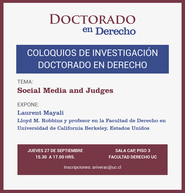 coloquio: Social Media and Judge