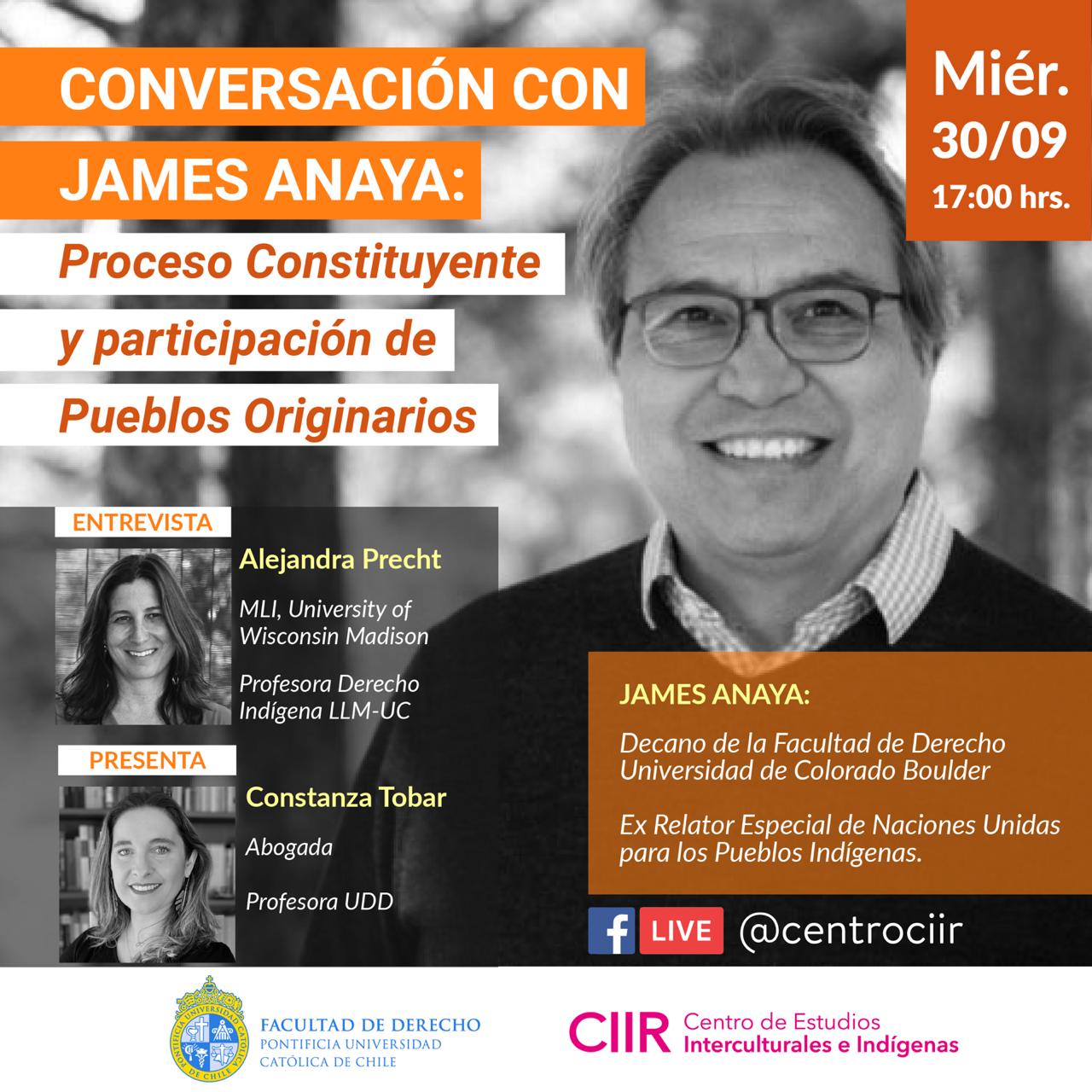Conversación con James Anaya: Proceso Constituyente y participación de Pueblos Originarios