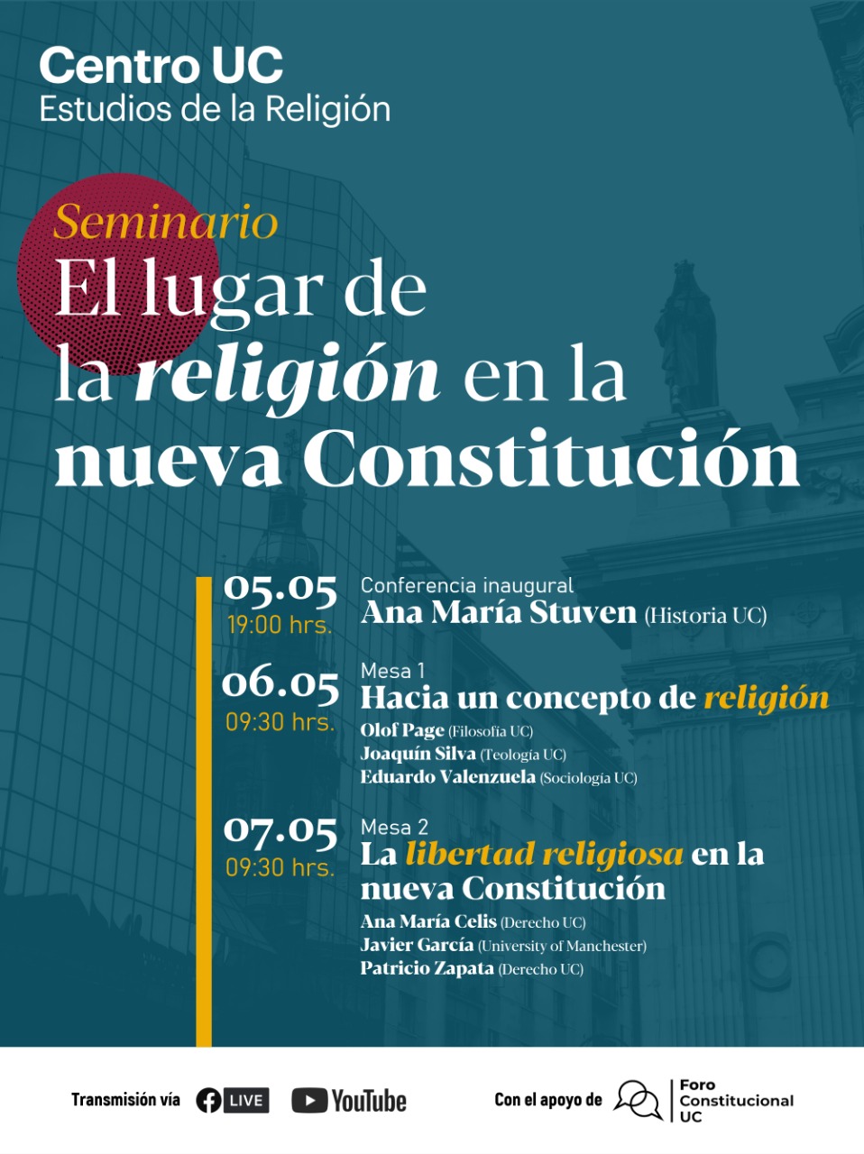 religion y nva constitución afiche
