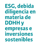 Seminario: ESG, debida diligencia en materia de DDHH y empresas e inversiones sostenibles