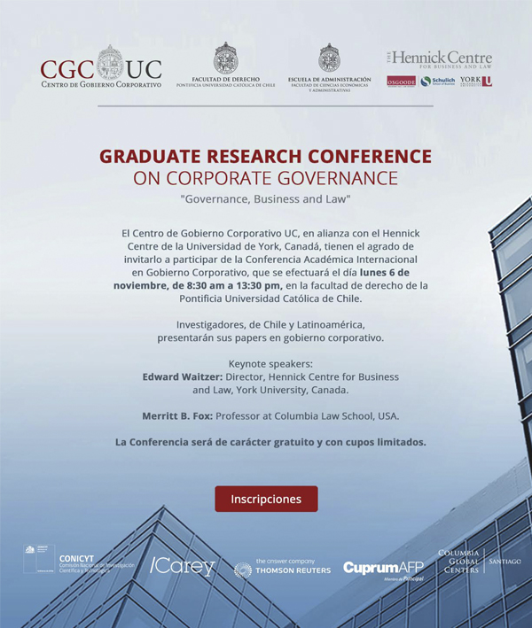 Graduate Research Conference on Corporate Governance 