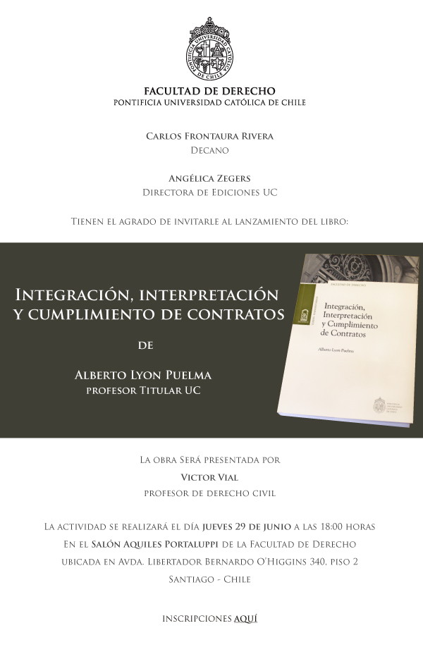 Lanzamiento Libro: Integración, Interpretación y Cumplimiento de Contratos