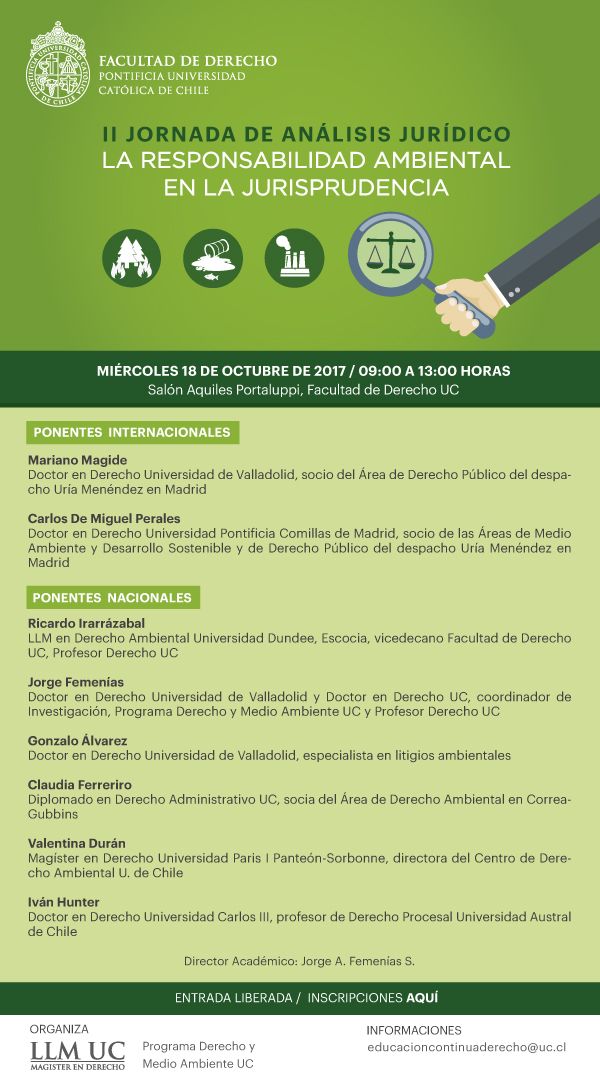 II Jornada de análisis jurídico: La responsabilidad ambiental en la jurisprudencia 
