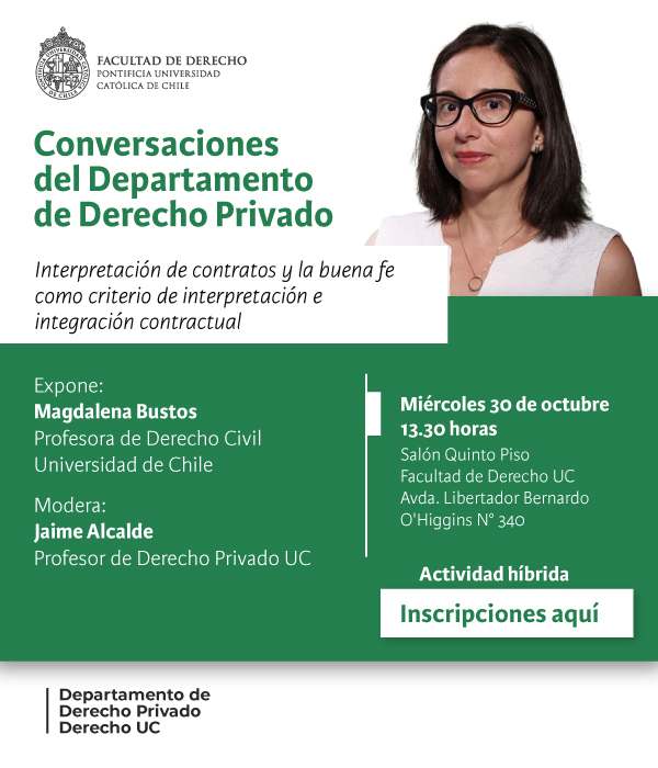 Conversaciones Derecho Privado 30 octubre Afiche