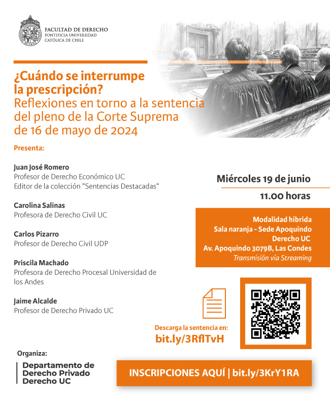 Reflexiones en torno a la sentencia del pleno de la Corte Suprema Afiche