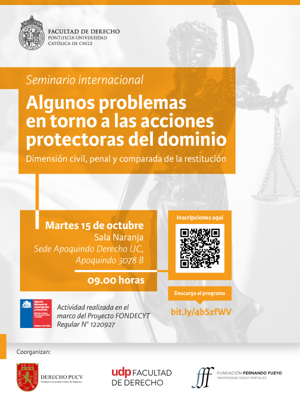 seminario Algunos problemas en torno a las acciones restitutorias Afiche