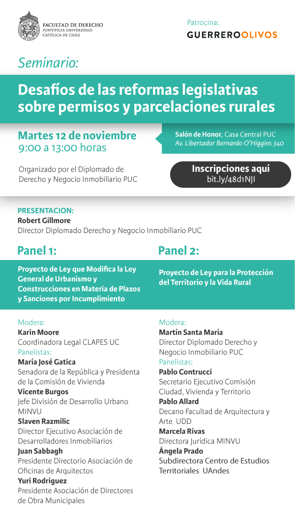 Análisis y desafíos de las reformas legislativas sobre permisos y parcelaciones rurales Afiche