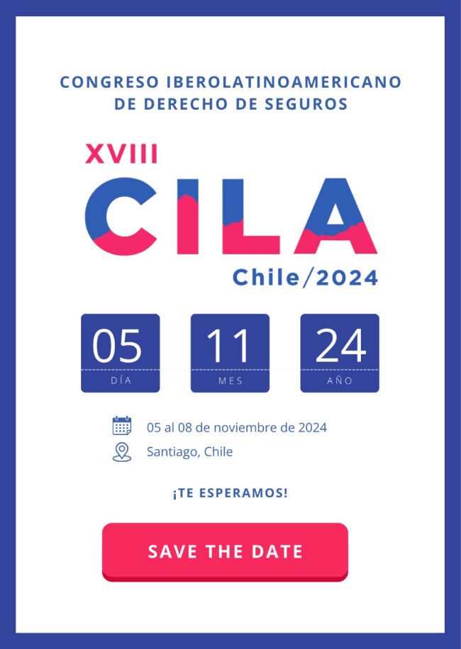 XVIII Congreso Ibero latinoamericano de Derecho de Seguros Afiche