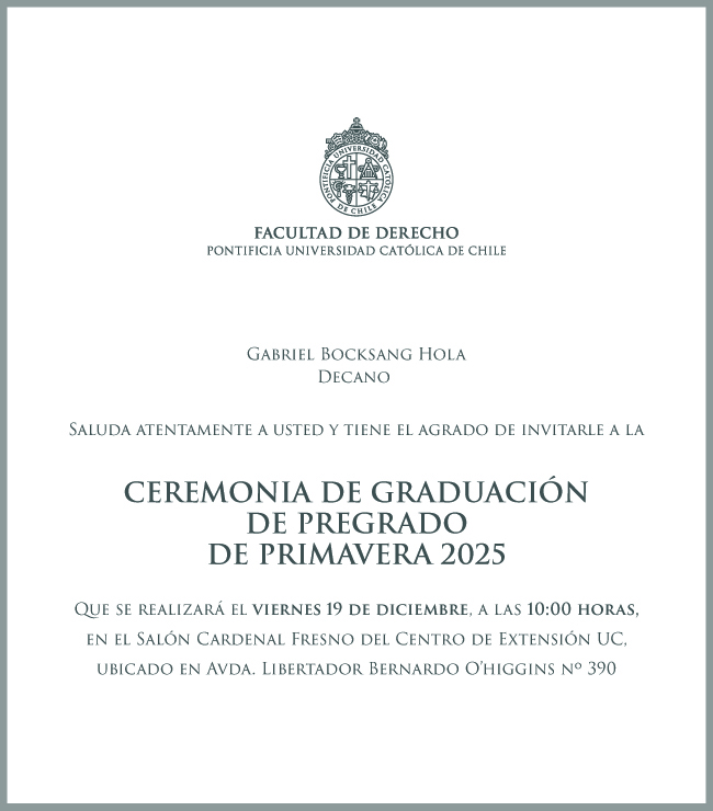 invitación graduación primavera 2025 Pregrado Afiche