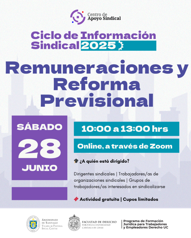 Ciclo de Información Sindical junio Afiche