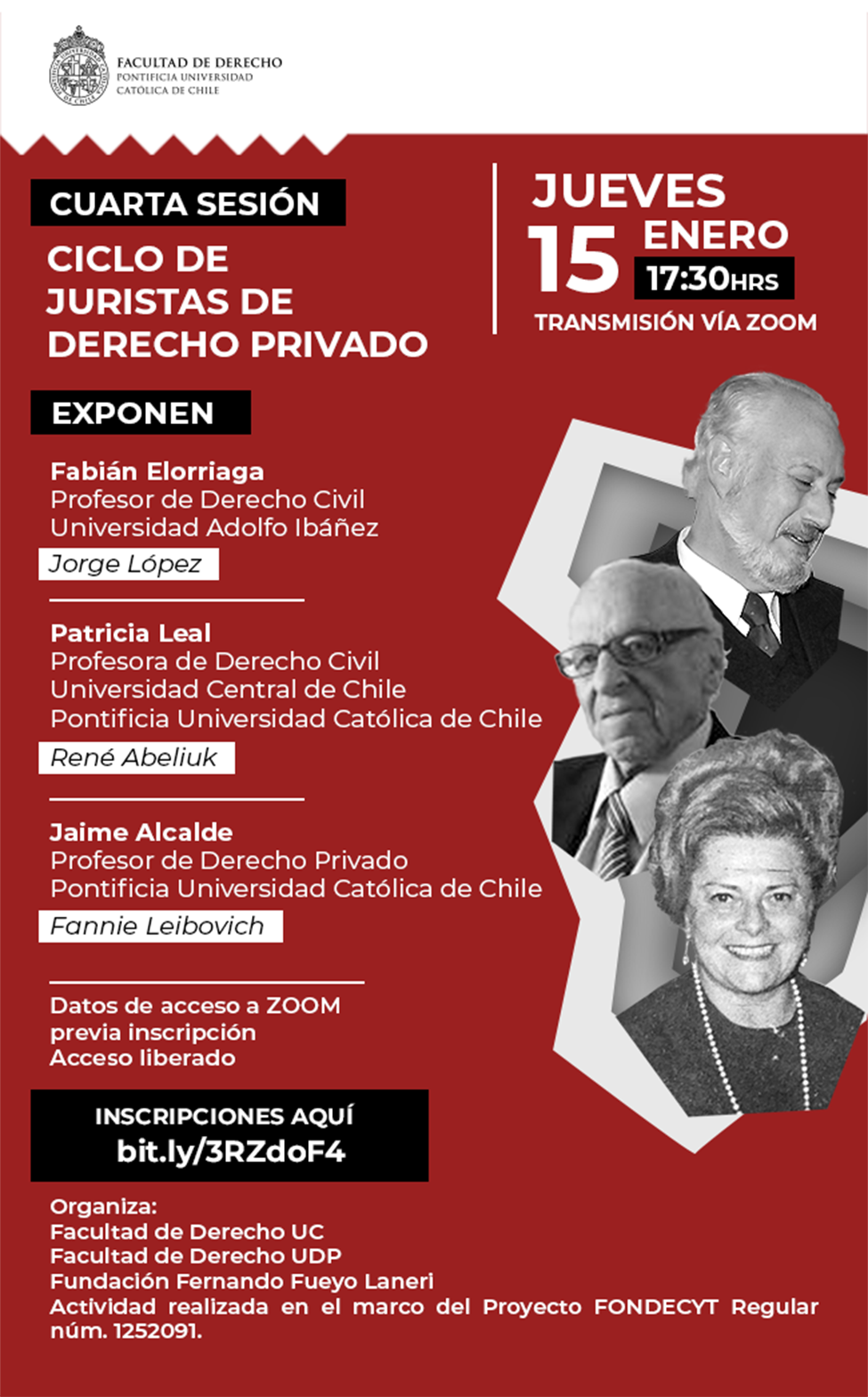 Cuarta sesión Juristas afiche