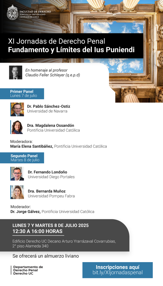 XI Jornadas Derecho Penal Afiche
